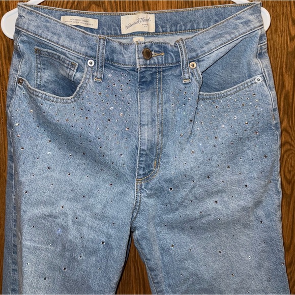 High-Rise Embellished 90's Straight Jeans - Universal Thread Light Wash - Picture 5 of 11